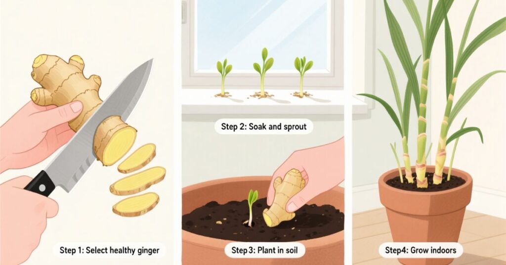 how to plant ginger