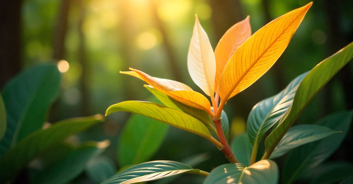 plant with white leaves