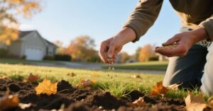 planting grass seed in autumn