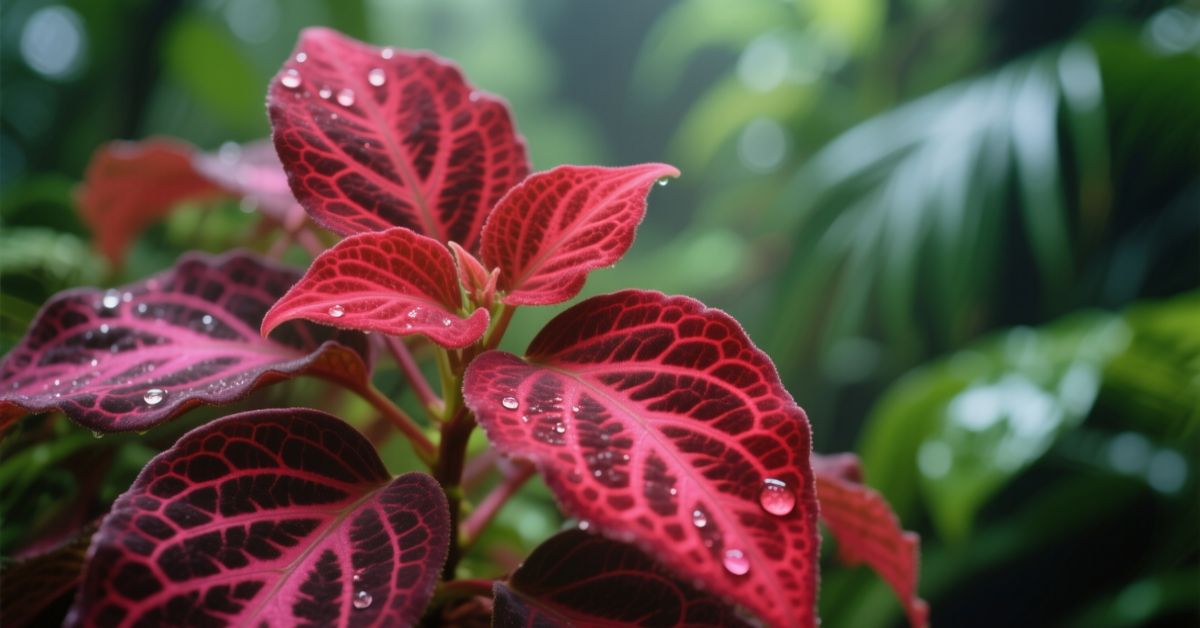 plant with red leaves