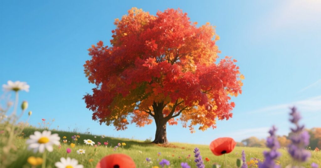 plant with red leaves