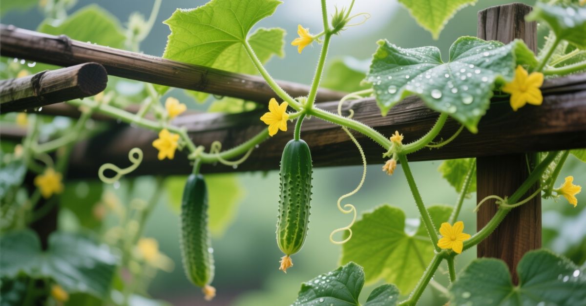 Japanese cucumber plant