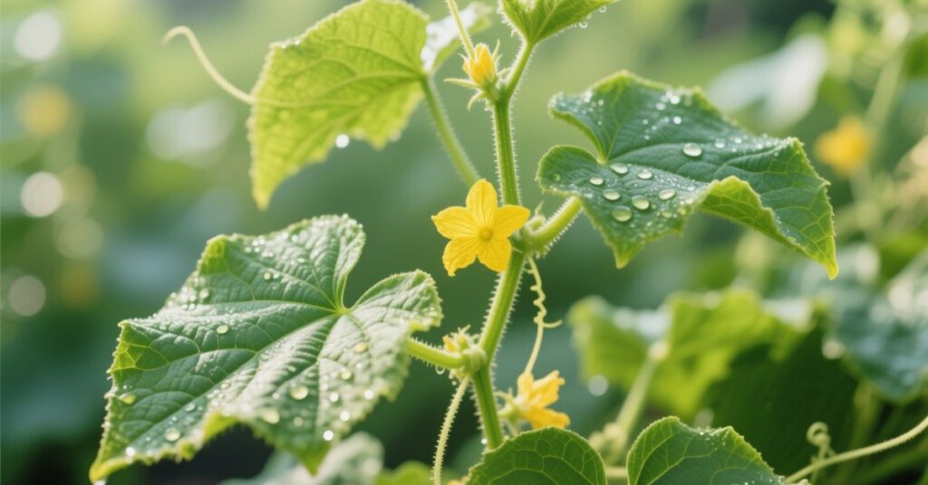 Japanese cucumber plant
