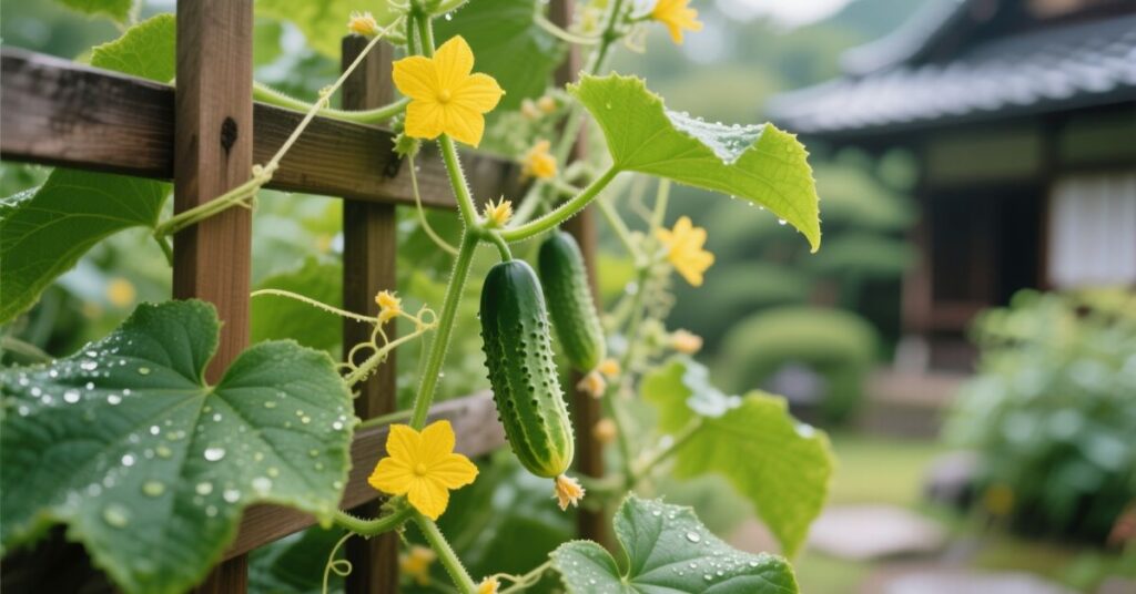 Japanese cucumber plant