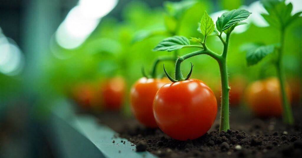 blossoms on tomato plant