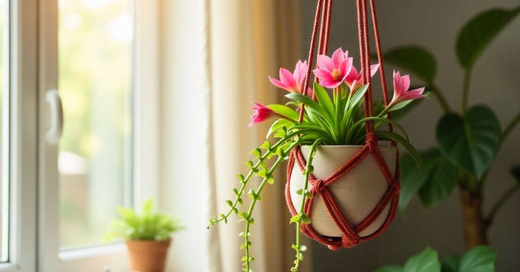 Green Pink Leaf Plant