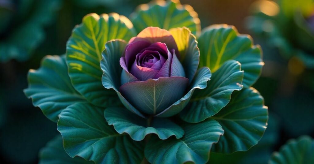 cabbage rose plant