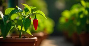 cherry hot pepper plant