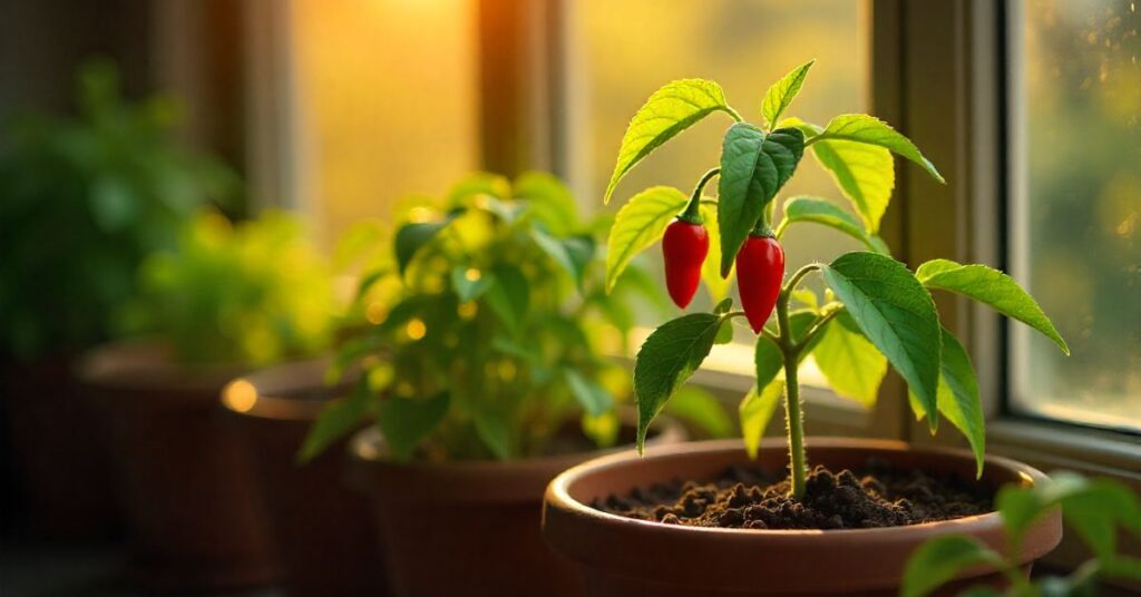 cherry hot pepper plant