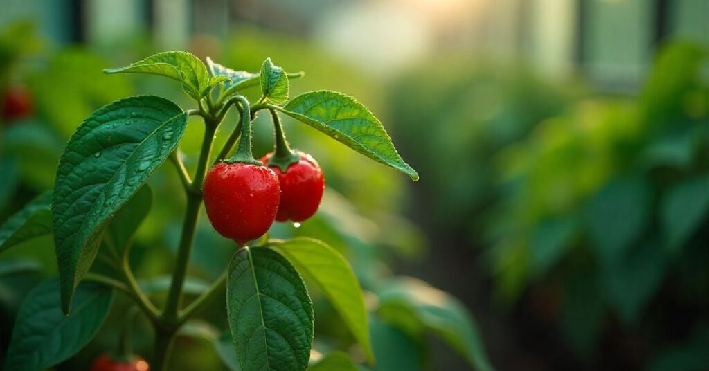 cherry hot pepper plant