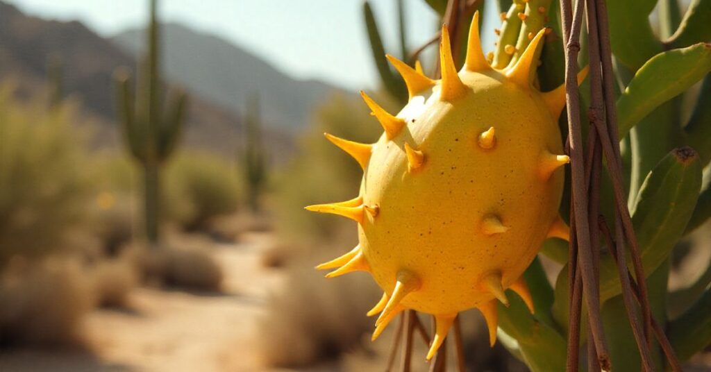 yellow dragon fruit plant