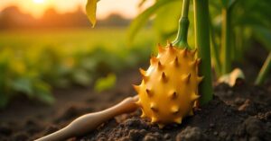 yellow dragon fruit plant