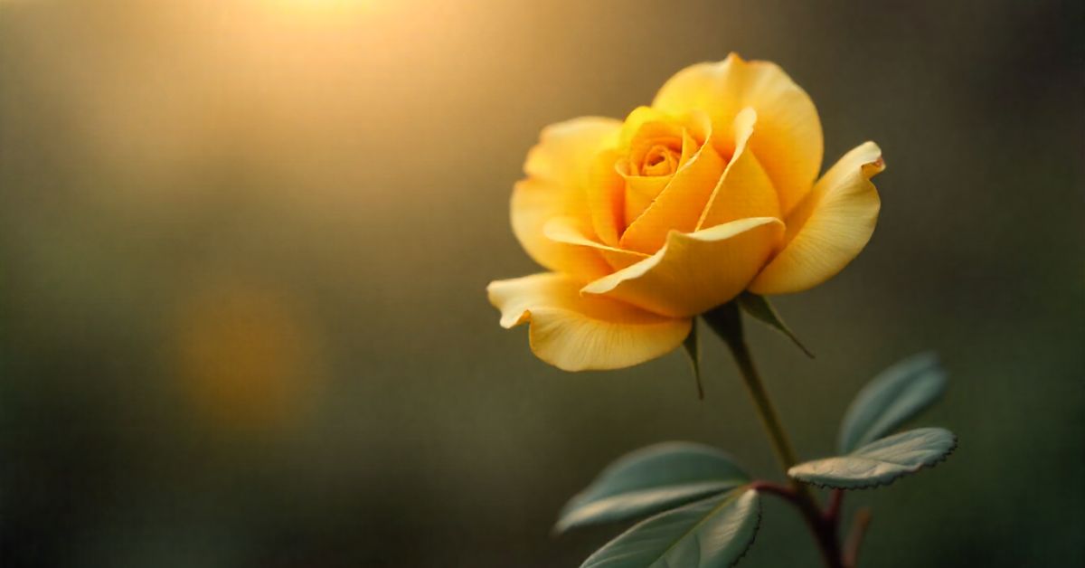 yellow rose plant