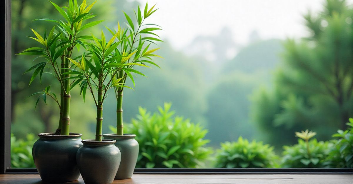 Bamboo Plants in Pots